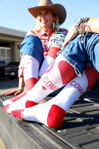 Lucky Chuck Performance Boot Socks-Lucky Hearted Love