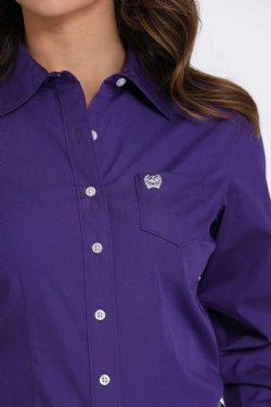 Women's Cinch Solid Button-Down Western Shirt
