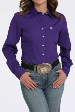 Women's Cinch Solid Button-Down Western Shirt