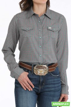 Women's Cinch ARENAFLEX Medallion Snap Front Western Shirt
