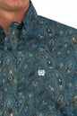 Men's Cinch Geometric Print Button-Down Western Shirt