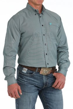 Men's Cinch Striped Button-Down Western Shirt
