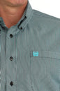 Men's Cinch Striped Button-Down Western Shirt
