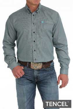 Men's Cinch Striped Button-Down Western Shirt