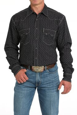Men's Cinch Modern Fit Geometric Print Snap Front Western Shirt