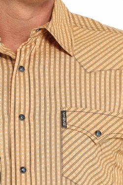 Men's Cinch Modern Fit Stripe Snap Front Western Shirt
