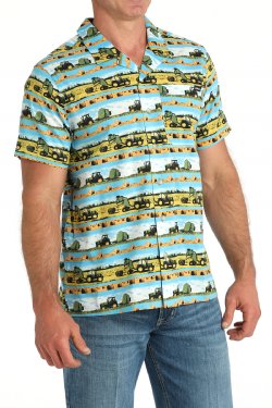 Men's Cinch Hayin' Season Camp Shirt