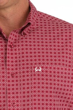 Men's Cinch Medallion Print Button-Down Western Shirt