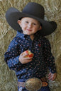Boy's Cinch Flag Button-Down Western Shirt