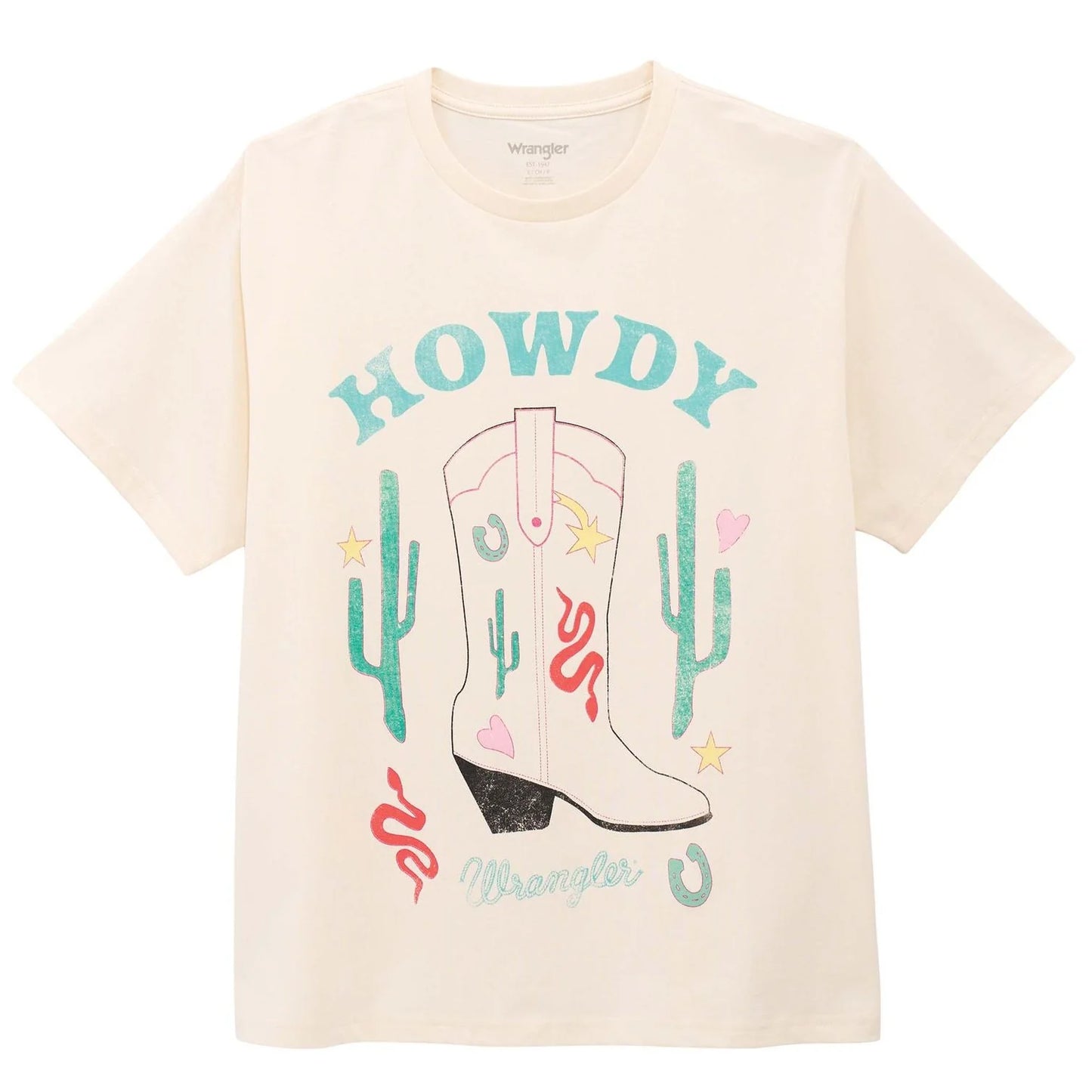 Women's Wrangler Retro Girlfriend Fit T-Shirt - Howdy