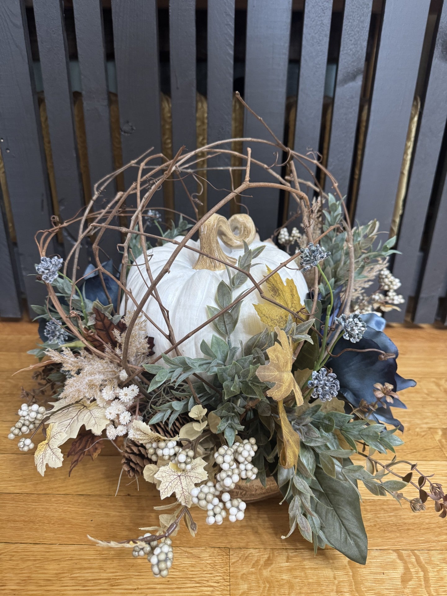 Pumpkin Silk Fall Arrangement