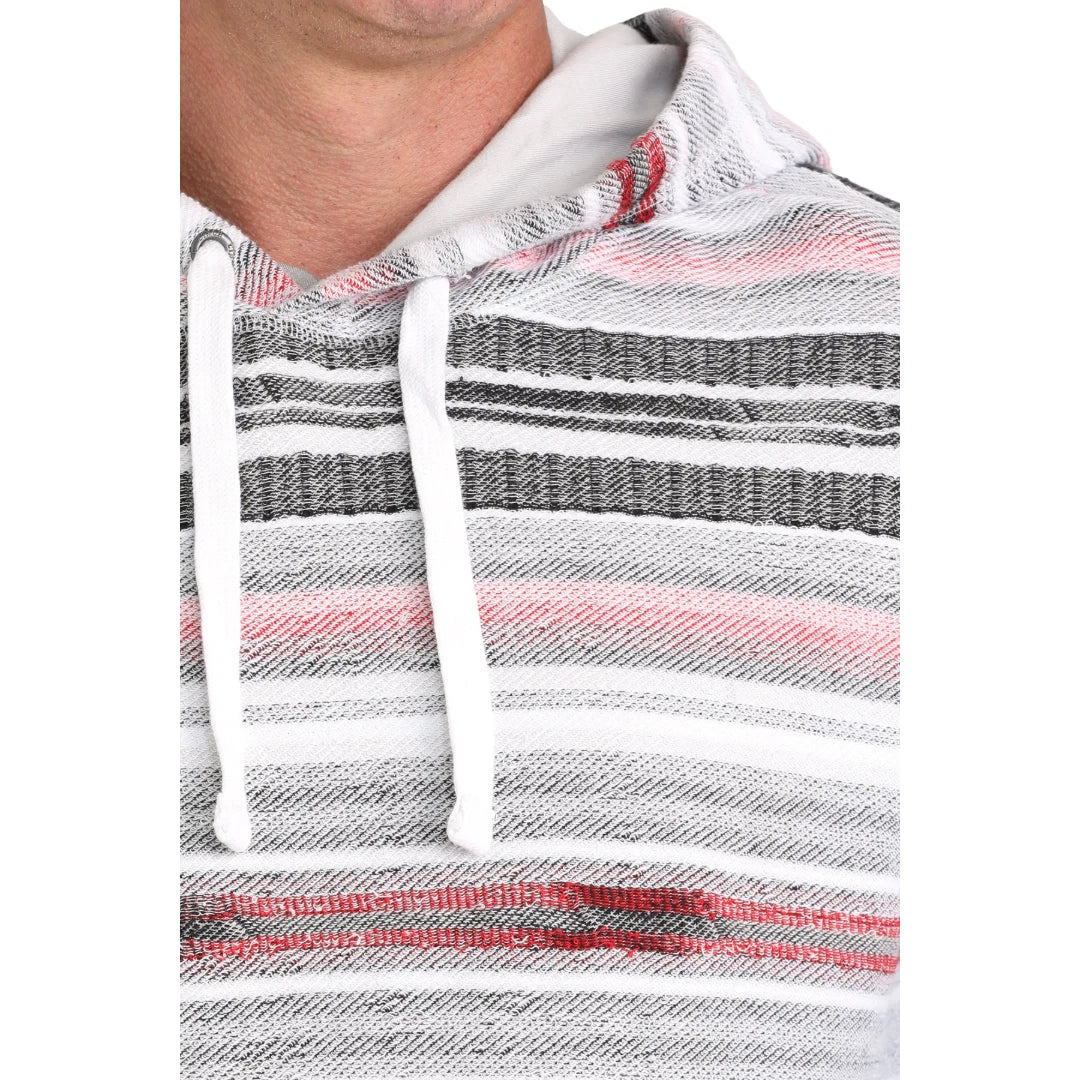 Men's Cinch Multicolor Stripe Knit Pullover Hoodie