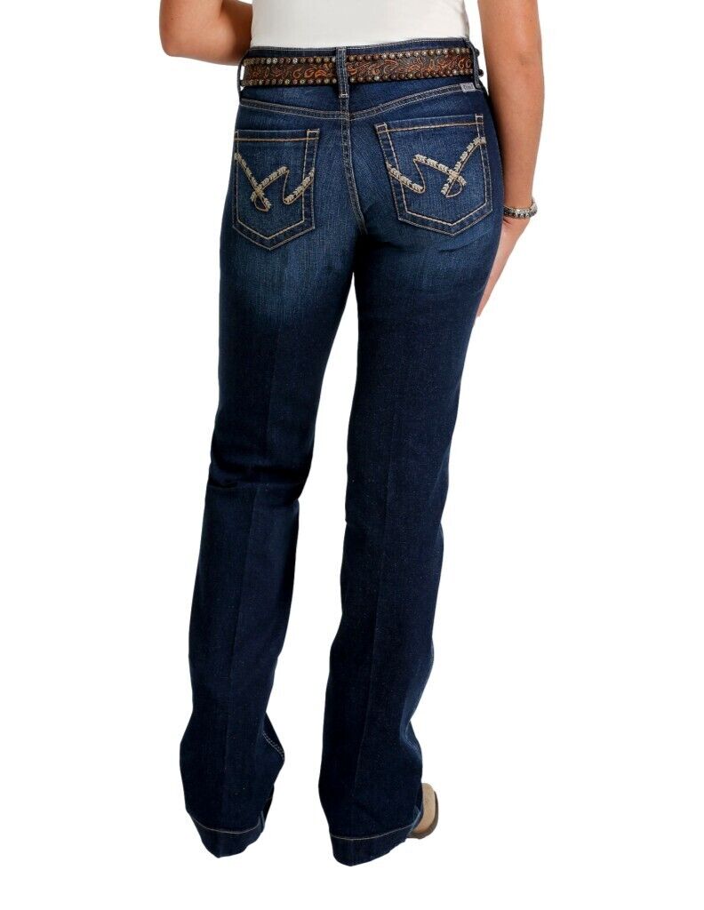 WOMEN'S CRUEL Denim HAYLEY TROUSER - DARK RINSE