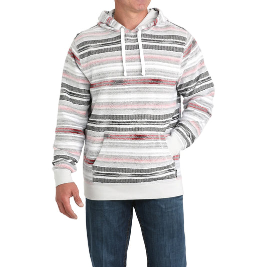 Men's Cinch Multicolor Stripe Knit Pullover Hoodie