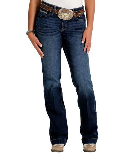 WOMEN'S CRUEL Denim HAYLEY TROUSER - DARK RINSE