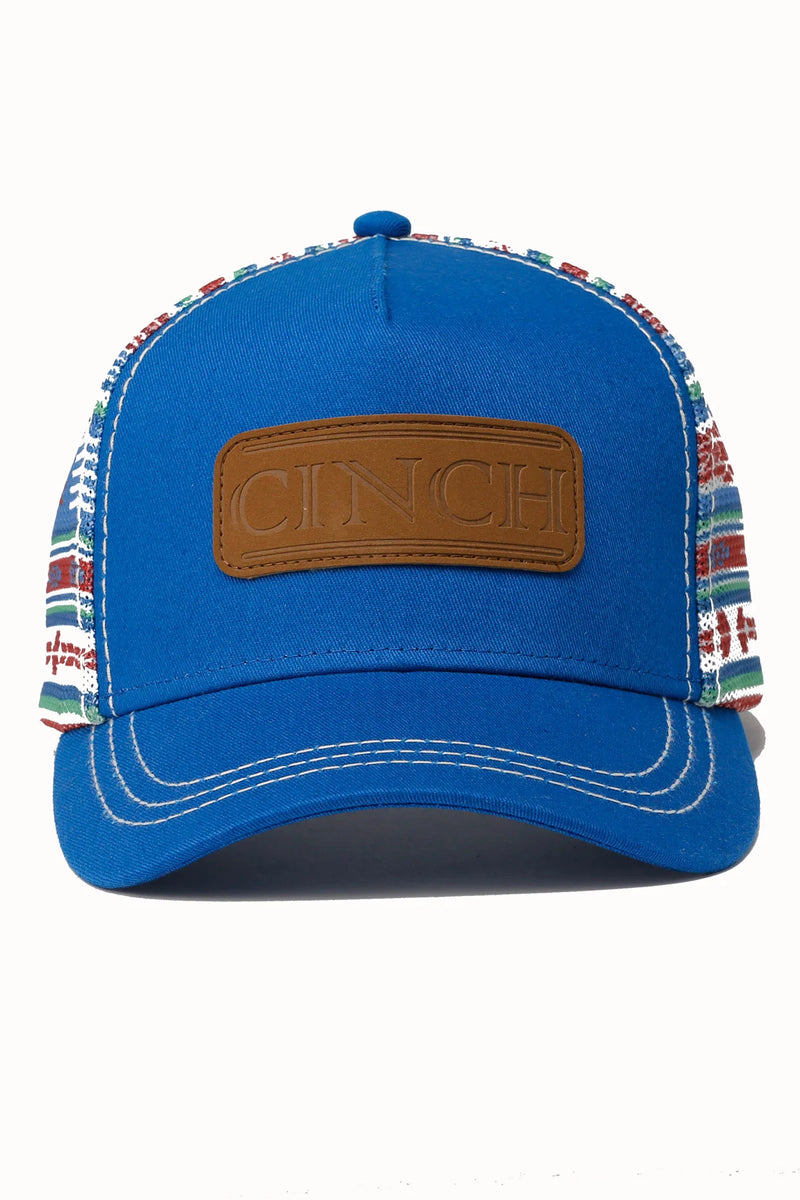 Women's Cinch Light Blue & Aztec Print Trucker Cap