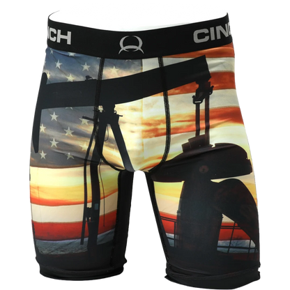 Men's Cinch 9" Pump Jack Multi Colored Boxer Brief
