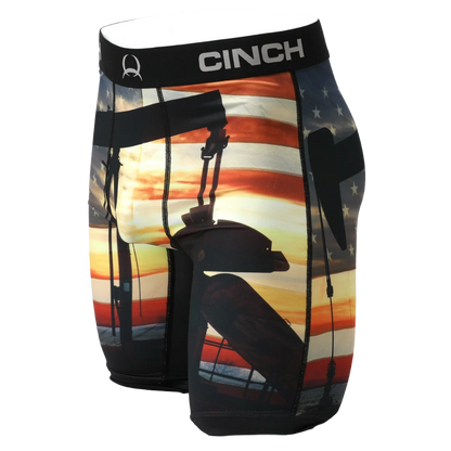 Men's Cinch 9" Pump Jack Multi Colored Boxer Brief