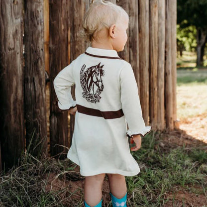 Girl's Shea Baby Horseshoe Sweater Dress