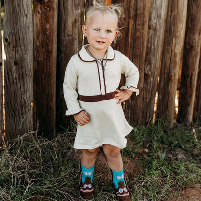 Girl's Shea Baby Horseshoe Sweater Dress