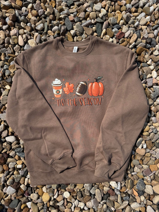 Women's "FALL" Brown Sweatshirt