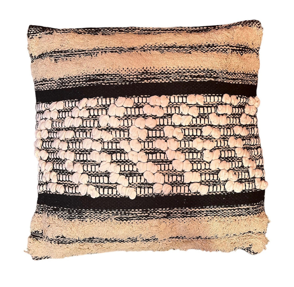 Design Pillow - Natural & Black