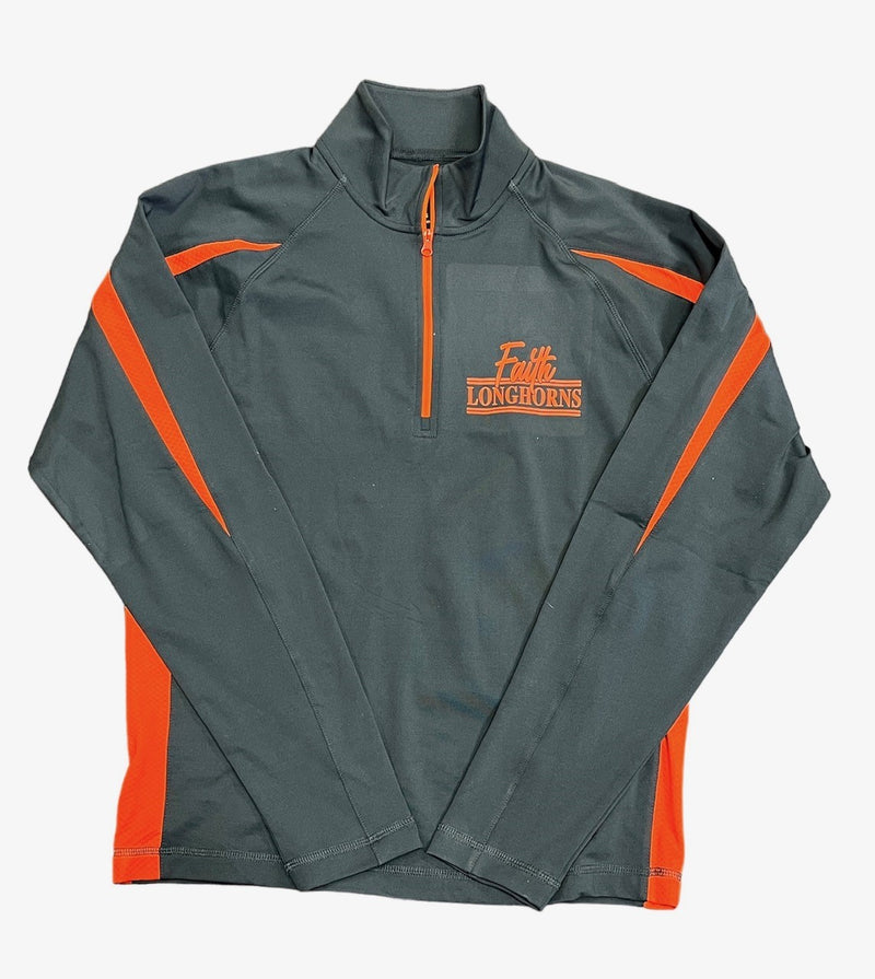 Faith Longhorn Sport-Tek® Sport-Wick® Stretch 1/2-Zip Colorblock Pullover