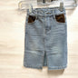 Girl's Shea Baby Denim Suede Skirt