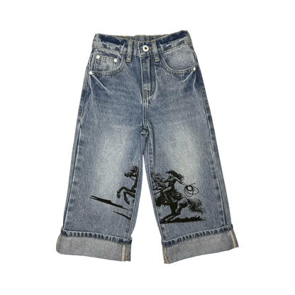 Girl's Shea Baby Annie Oakley Denim Vintage Jeans