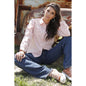 Women's Cruel Denim Light Pink Western Pearl Snap Shirt