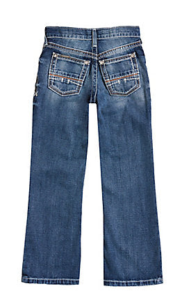 Boys' Ariat B4 Tourism Ramos Dark Wash Relaxed Fit Boot Cut Jeans