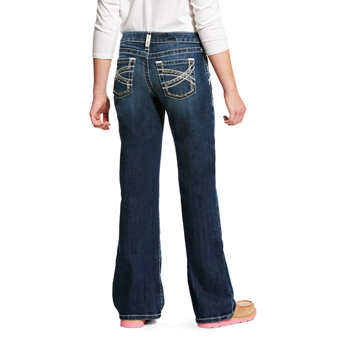 Girl's Ariat REAL Entwined Boot Cut Denim Jeans