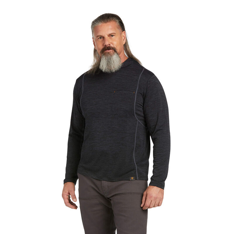 Men's Ariat Rebar Evolution Hooded Sun Shirt