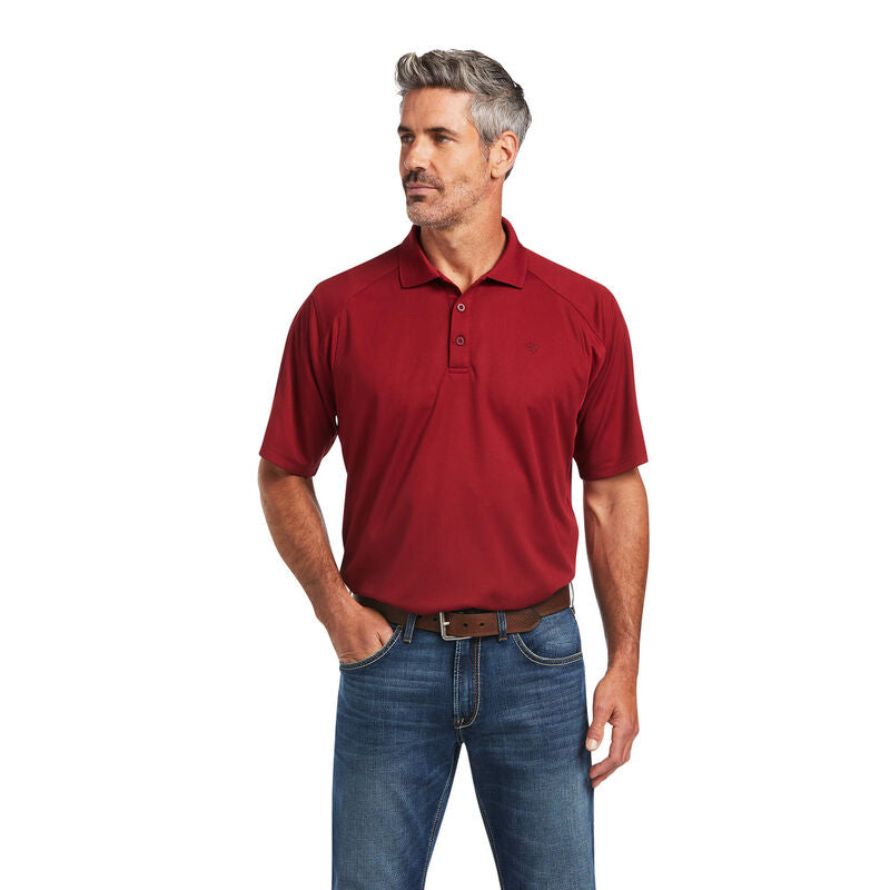 Men's Ariat Geo. Tek Short Sleeve Polo Shirt