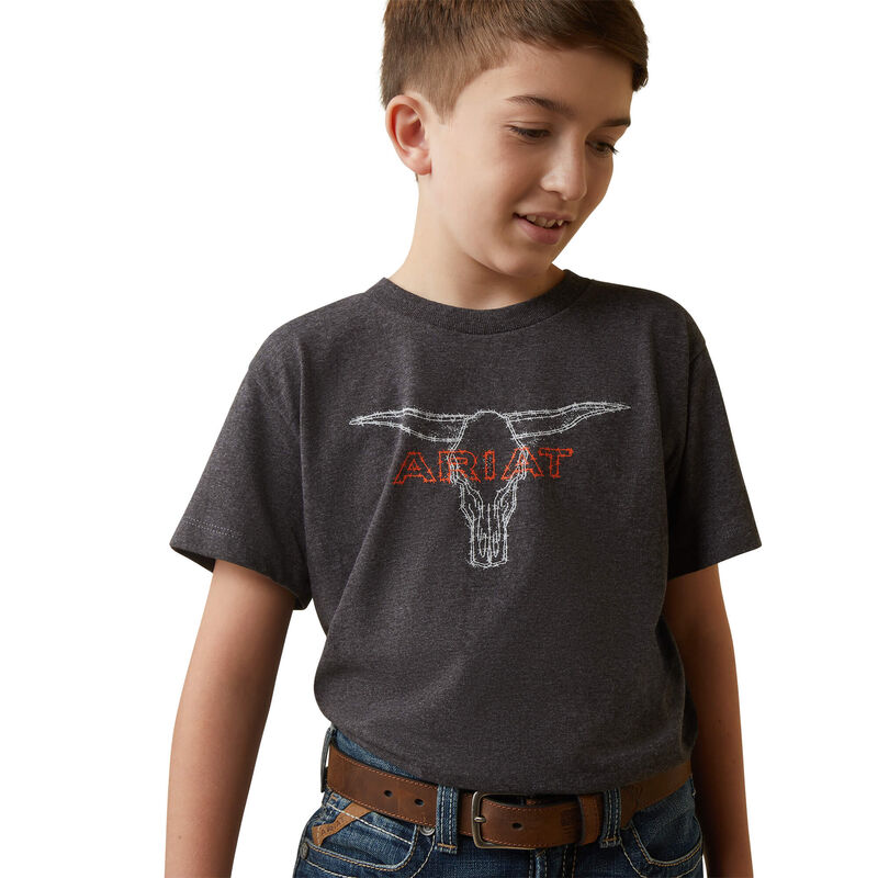 Boy's Ariat Barbed Wire Steer T-Shirt