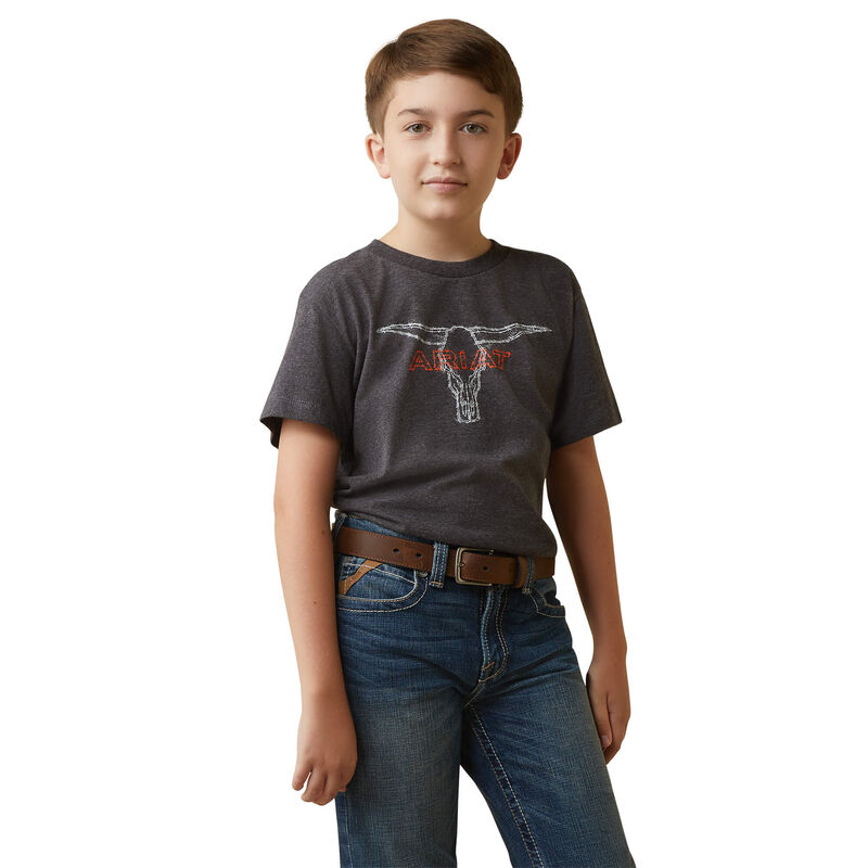 Boy's Ariat Barbed Wire Steer T-Shirt