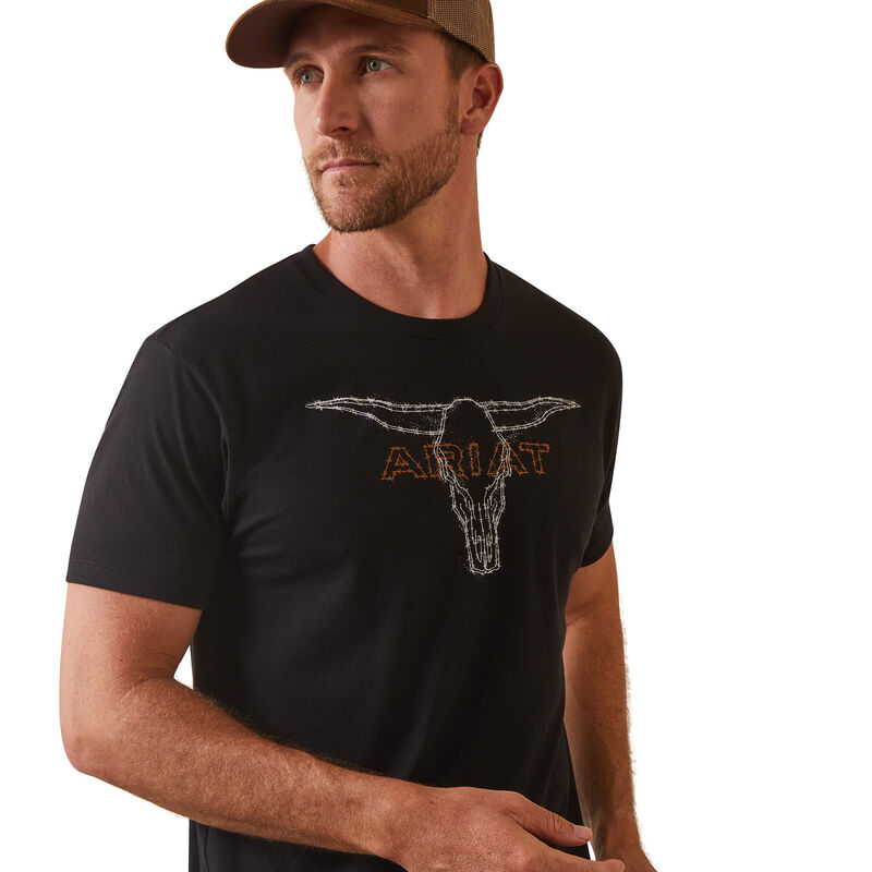 Men's Ariat Barbed Wire Steer T-Shirt