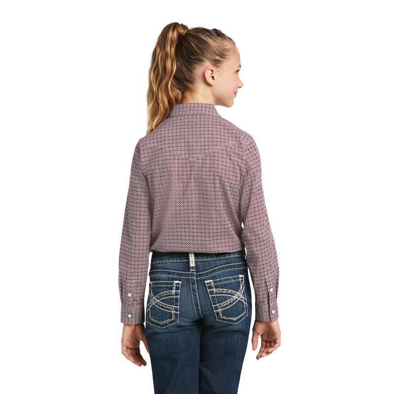 Girl's Ariat R.E.A.L. Mosiac Long Sleeve Western Snap Shirt