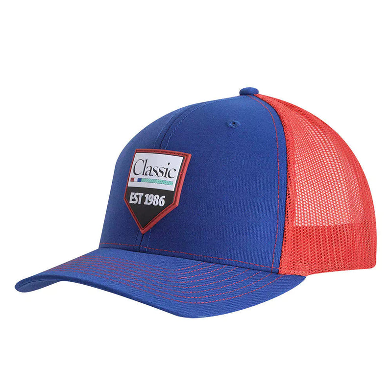 Classic Ropes Royal and Red Rubber Logo Cap