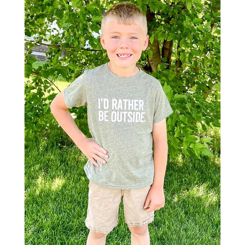 Boy's "I'd Rather Be Outside" Tee