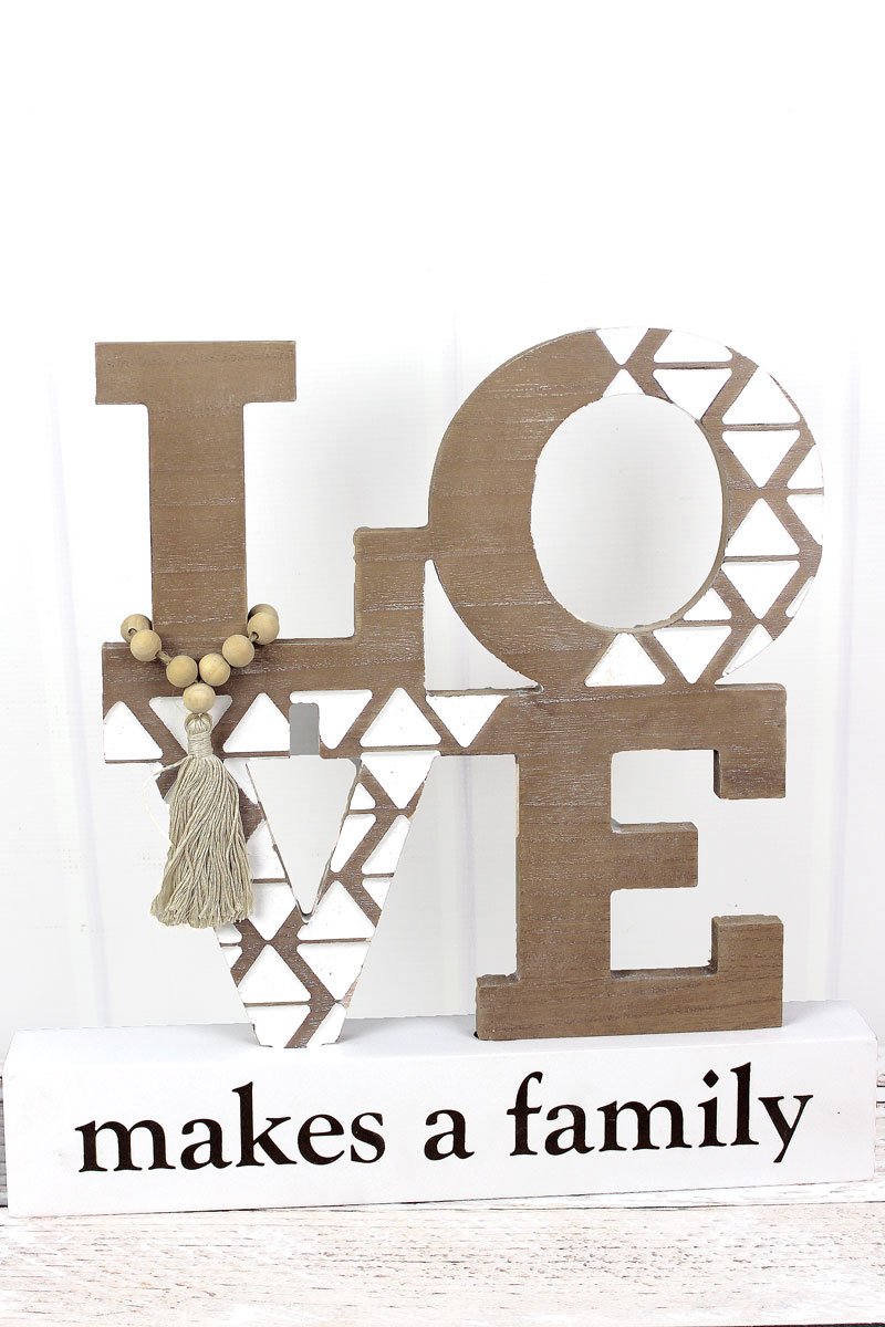 Cut-Out Word Tabletop Sign