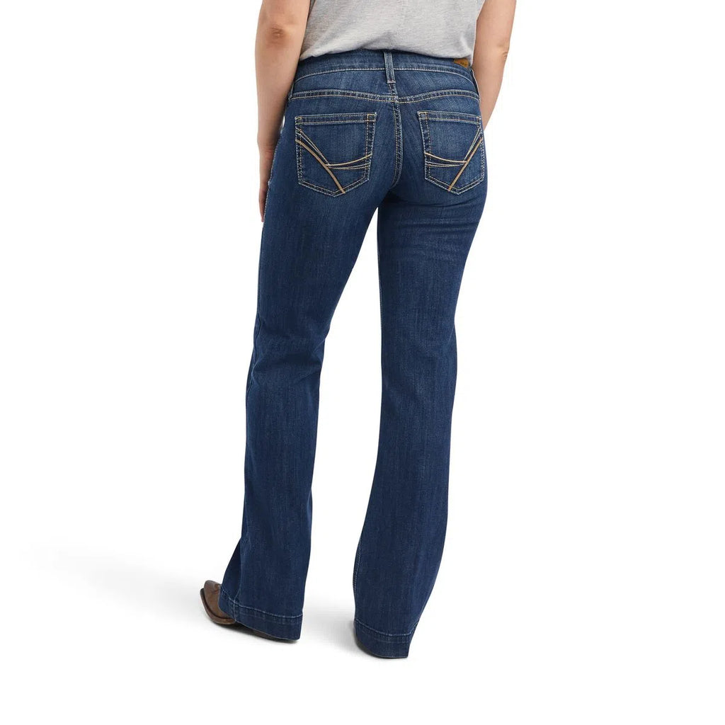ARIAT WOMENS IRVINE MID RISE TROUSER JEANS