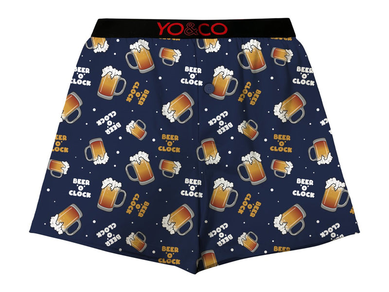 Men's Yo & Co Boxer Briefs, Beer O'Clock