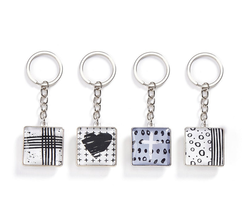 Double Sided Keychain w/Sentiment,