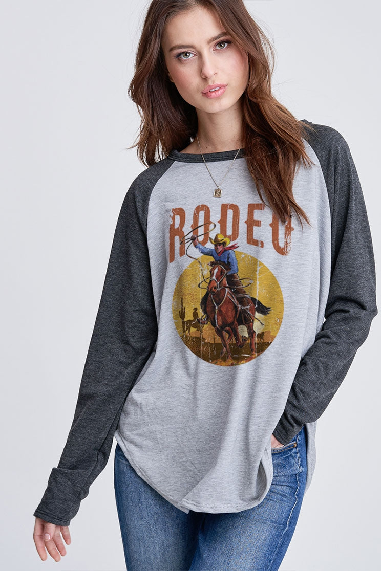 Women's Rodeo Raglan Sleeve Top
