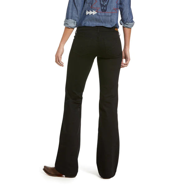 Women's Ariat Trouser Forever Black Mid Rise Jeans