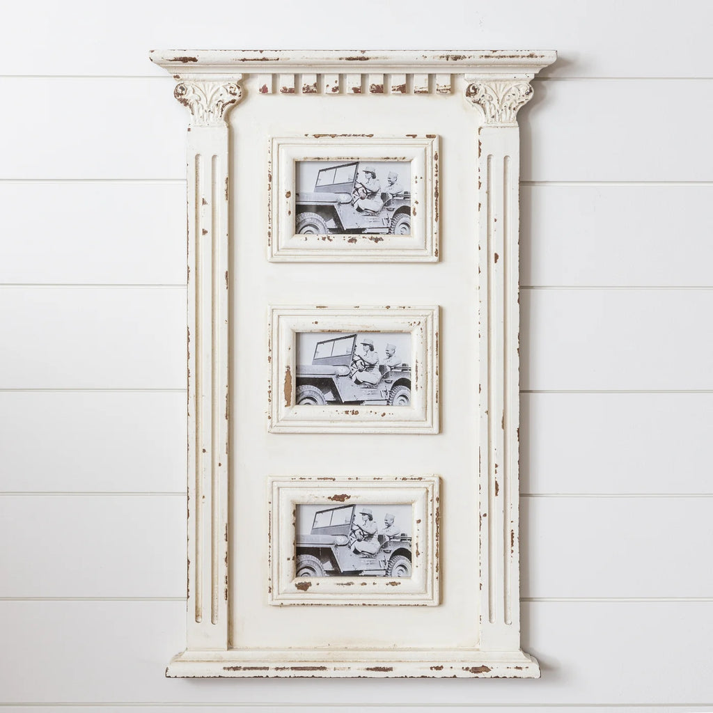 Audrey's Distressed White Photo Frame