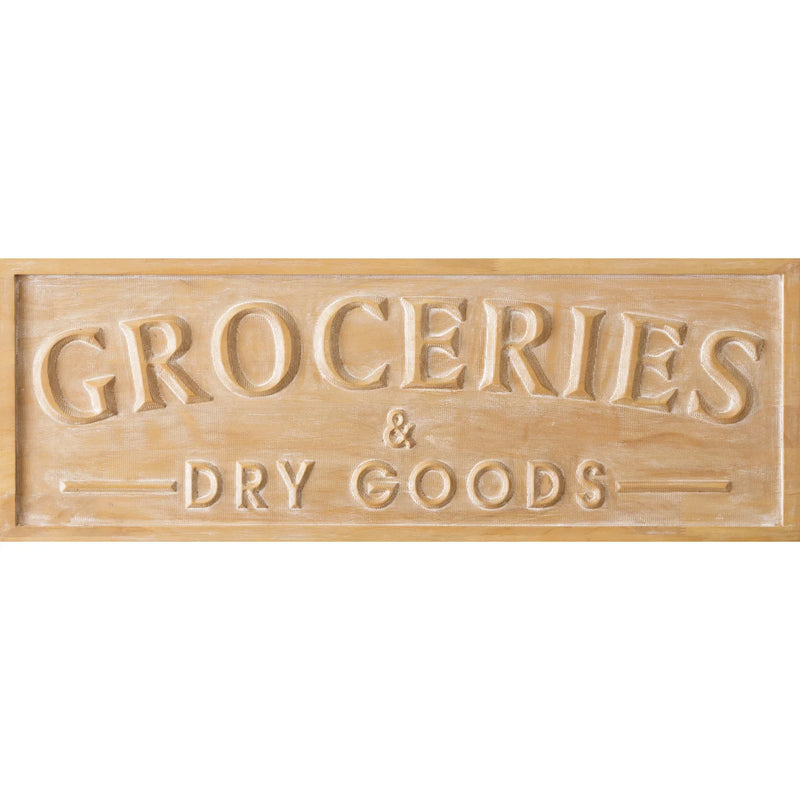 Audrey's Raised Sign - Groceries And Dry Goods
