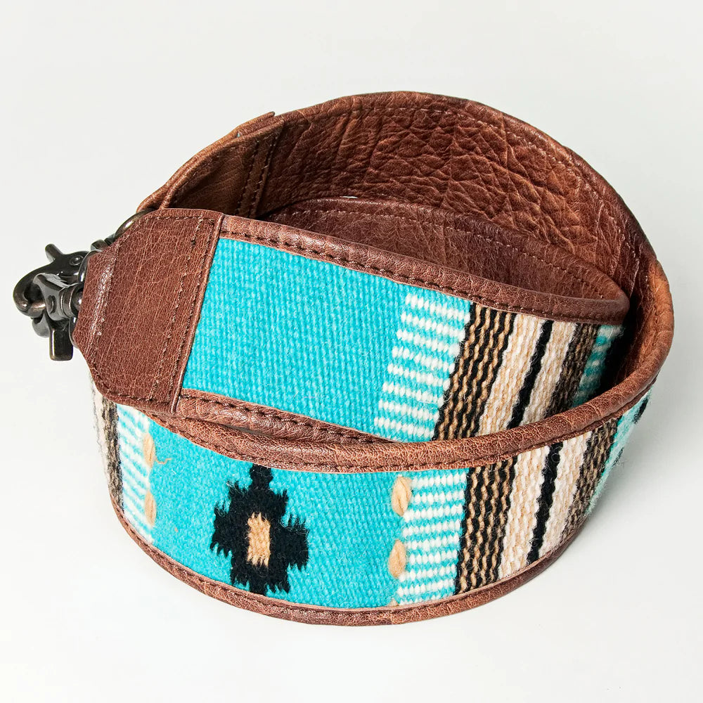 American Darling Handwoven Wool/Leather Strap