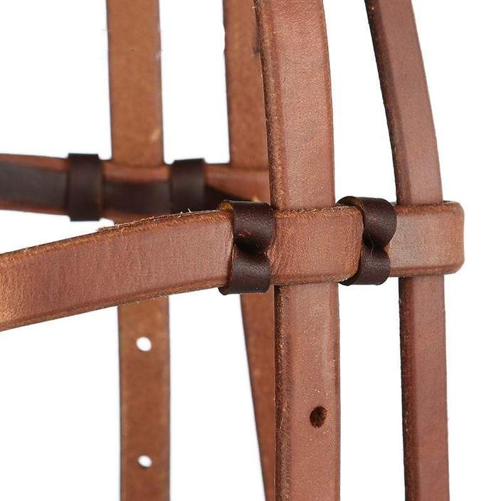 Martin Saddlery Basic Oiled Harness Browband Headstall